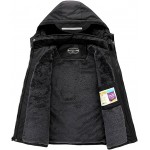 Black Boy's Waterproof Ski Jacket Warm Winter Snow Coat Fleece Snowboarding Jackets Thick Hooded Windproof Raincoat Black Boy's Waterproof Ski Jacket Warm Winter Snow Coat Fleece Snowboarding Jackets Thick Hooded Windproof Raincoat