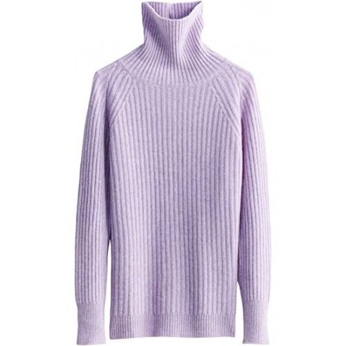 Light Purple Women's Turtleneck Fall Winter Long Sleeve Loose Pure Merino Wool Warm Soft Knitted Pullover Sweater Light Purple Women's Turtleneck Fall Winter Long Sleeve Loose Pure Merino Wool Warm Soft Knitted Pullover Sweater