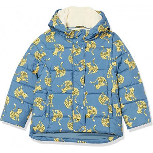 Blue, Cat Girls and Toddlers' Heavyweight Hooded Puffer Jacket Blue, Cat Girls and Toddlers' Heavyweight Hooded Puffer Jacket