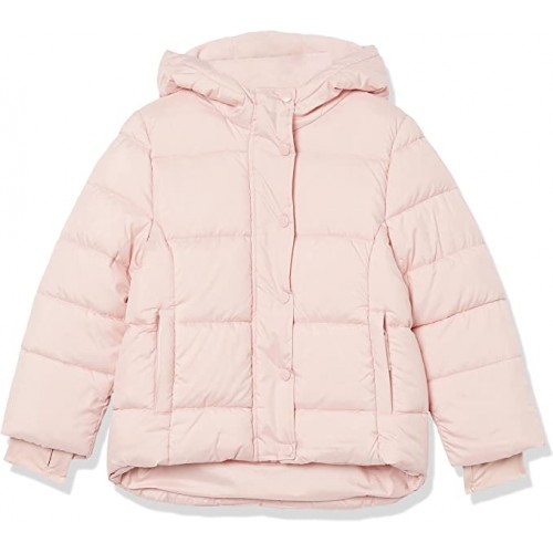 Light Mauve Girls and Toddlers' Heavyweight Hooded Puffer Jacket Light Mauve Girls and Toddlers' Heavyweight Hooded Puffer Jacket